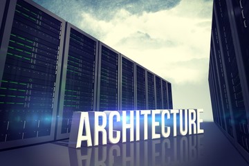 Composite image of architecture