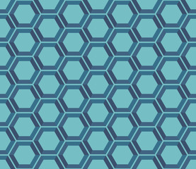 Seamless Hexagonal Vector Background