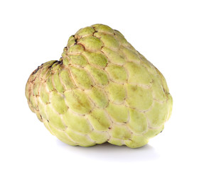 Noni fruits on white background