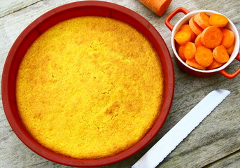 gâteau carotte,dans son moule