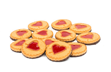 Obraz na płótnie Canvas biscuit with jelly filling