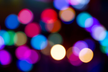 defocused bokeh lights