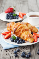 Fresh croissants