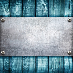 blu wood panel