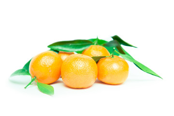 mandarin isolated on white