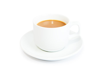 cup coffee isolated on white