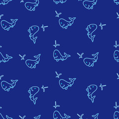 The pattern of blue whales