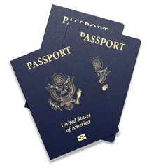 Passport. 3D. Two Passports