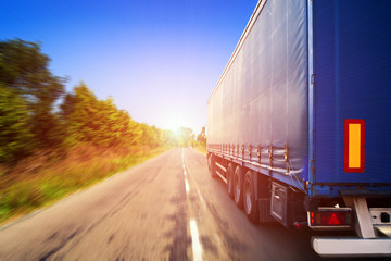 truck on a highway