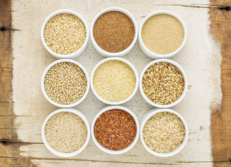 healthy, gluten free grains abstract