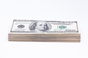 Dollars and Isolated On White