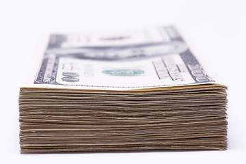 Dollars and Isolated On White