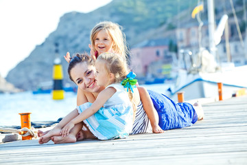 Happy Family by the Sea 