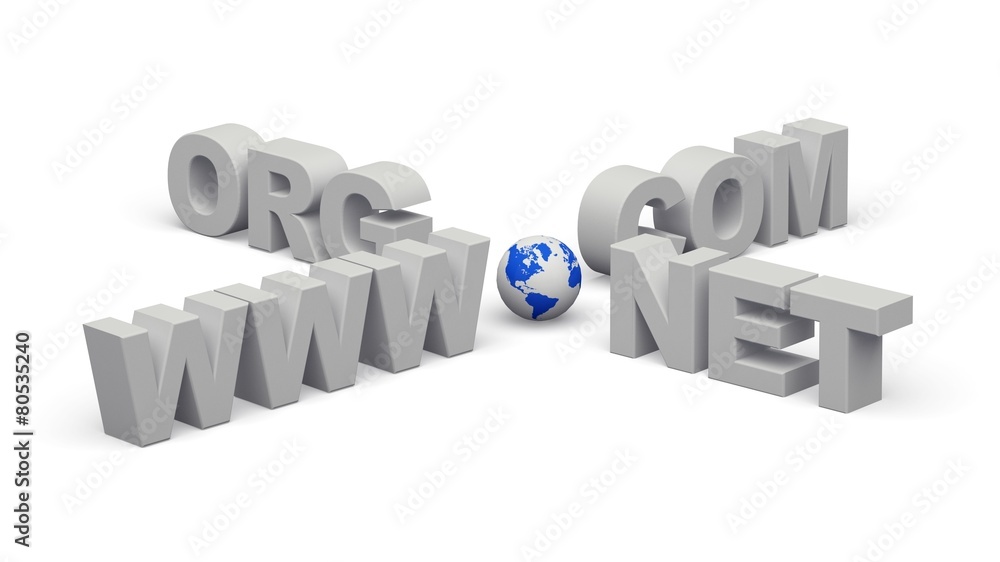 Poster internet. 3d. www point(earth) org, net and com