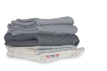 stack of clean clothes