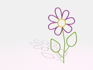 purple glass flower