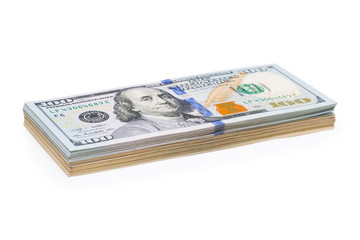 new 100 dollars by close up