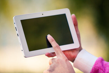 table pc in a hand