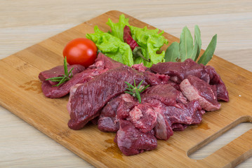 Raw venison