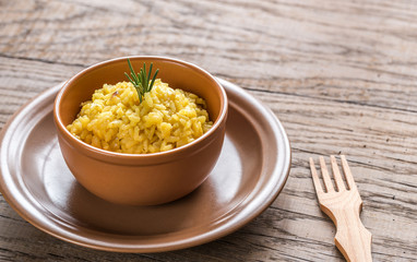Risotto with saffron