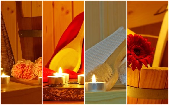 Collage Sauna