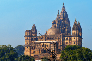 Obraz premium Chaturbhuj Temple at morning. Orchha.