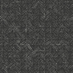 Dark scribble seamless pattern