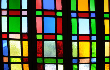 Fragment of Stained Glass Window