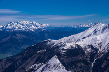 Fototapeta na wymiar Alpenpanorama Hohe Tauern in Österreich