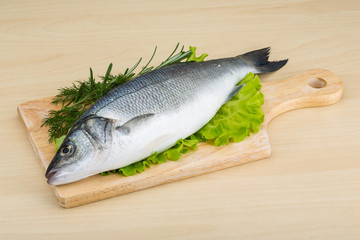 Raw seabass