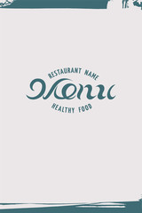 Restaurant menu design. Vector illustration.