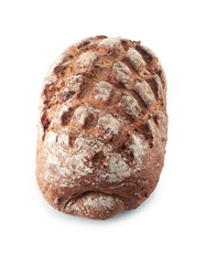 Fresh bread isolated on a white background