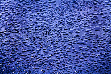 Water drops on abstract background