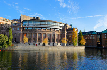 Fototapeta na wymiar Swedish parliament building