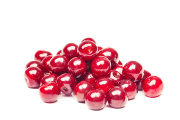 Cherry on a white background