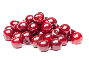 Cherry on a white background