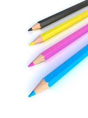cmyk pencils