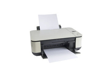 printer isolated on a white background