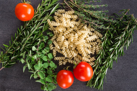 Pasta Herbs and Tomatoes