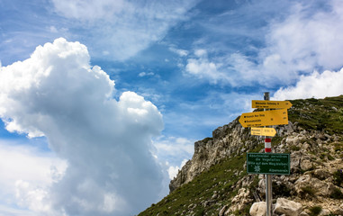 Mit den Wolken auf Augenhöhe