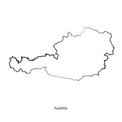 Map of Austria for your design