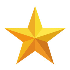 Obraz premium Icono estrella dorada