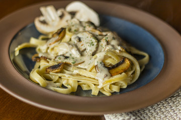 Mushroom Fetuccine Alfredo