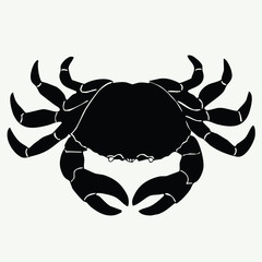 vector crab silhouettes
