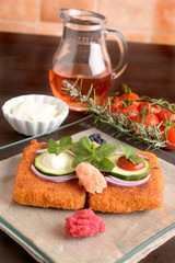 battered cod and contour