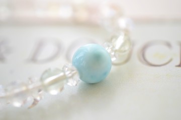 ラリマーのブレスレット