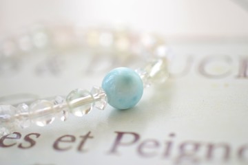 ラリマーのブレスレット