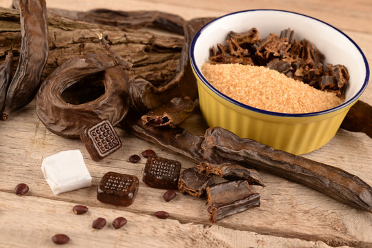 Fruit and candy carob
