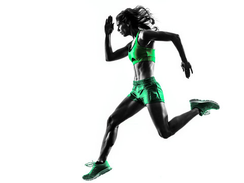 recommend clip art: woman runner running jogger jogging silhouette
