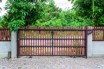 home gate from artificial wood